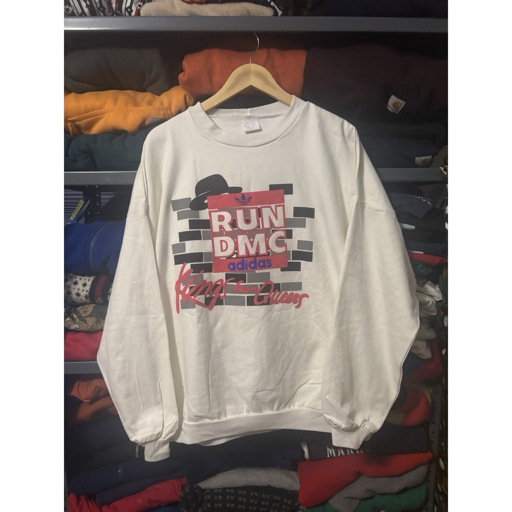 Vintage 80s Run DMC Kings From Queens Crewneck Size L